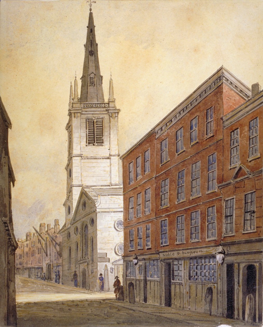 Church of St Margaret Pattens, Eastcheap, City of London, 1815. af William Pearson
