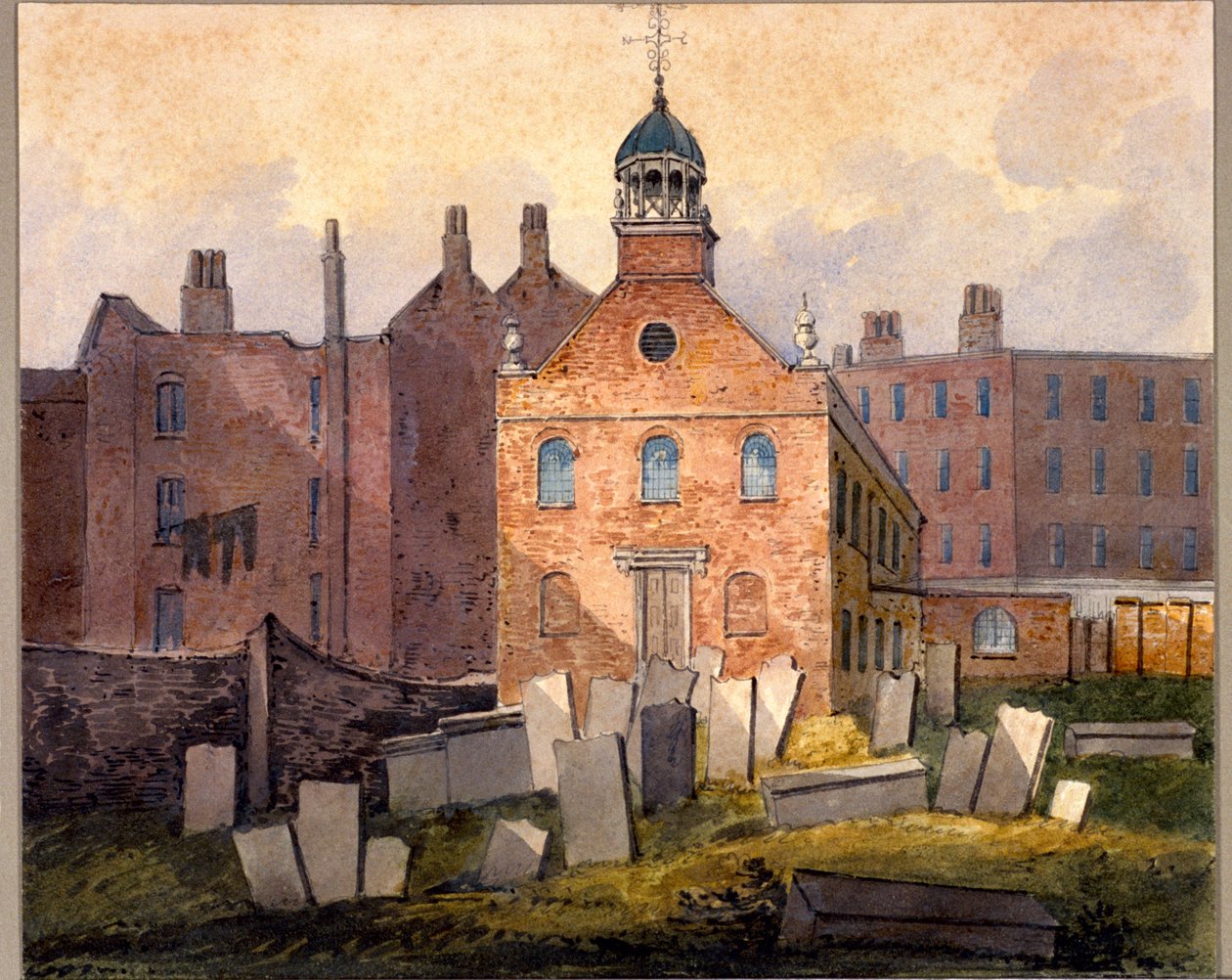 St Marylebone Old Church, London, c1815 af William Pearson