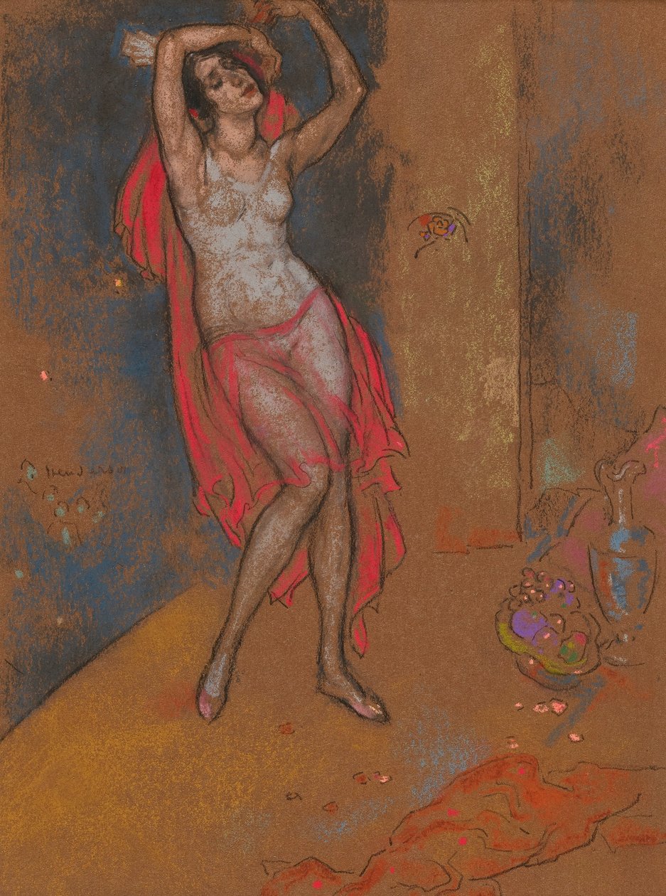 Anna Pavlova i orientalsk fantasi, Chicago, 1915-16 af William Penhallow Henderson