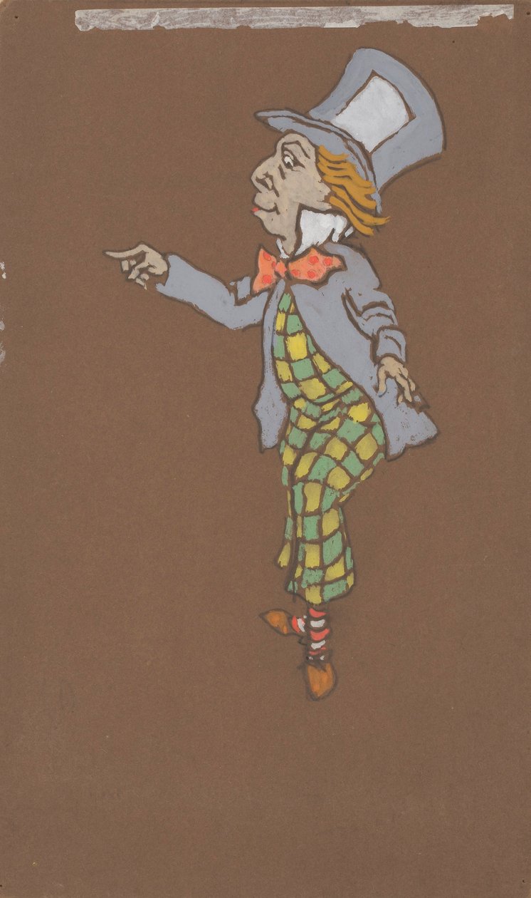 Mad Hatter (kostumedesign til Alice-in-Wonderland, 1915) af William Penhallow Henderson