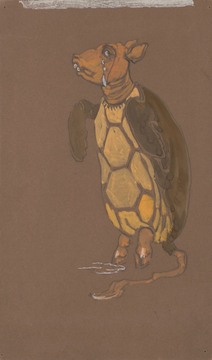Mock Turtle (kostumedesign til Alice-in-Wonderland, 1915) af William Penhallow Henderson