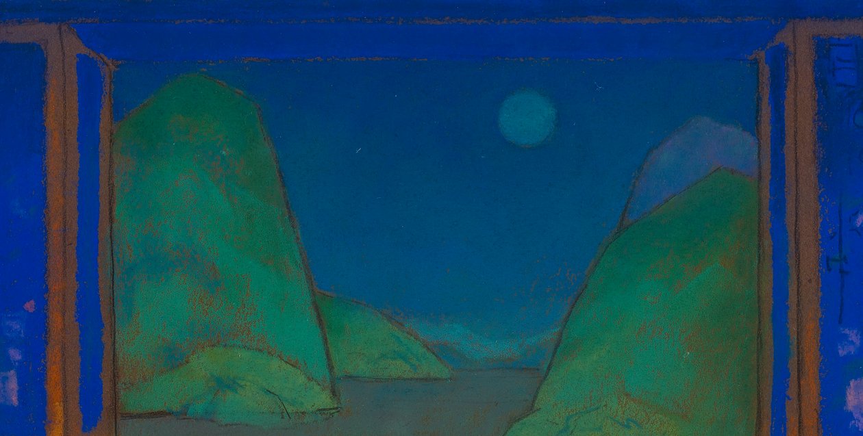 Sea Shore (scenografi til Alice-in-Wonderland, 1915) af William Penhallow Henderson