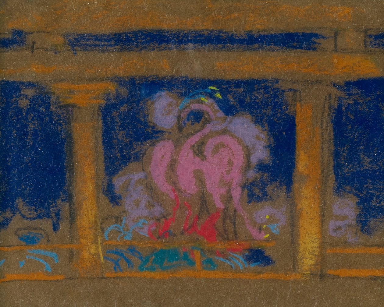 Studie til scene i Himlens datter, Santa Fe, 1915 af William Penhallow Henderson