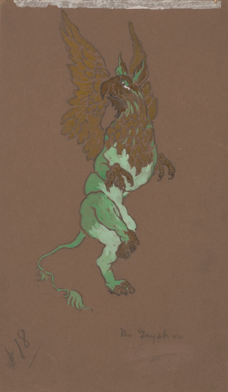 The Gryphon (kostumedesign til Alice-in-Wonderland, 1915) af William Penhallow Henderson