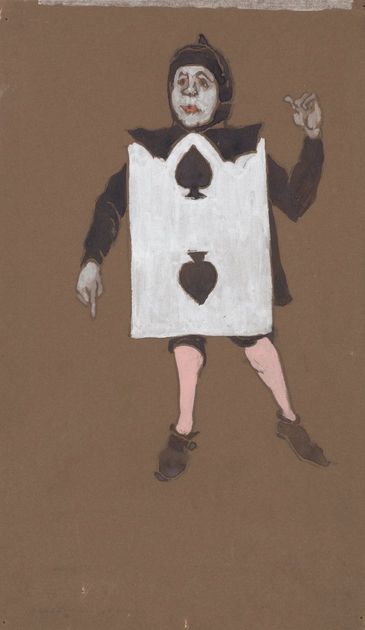 Spar to (kostumedesign til Alice-in-Wonderland, 1915) af William Penhallow Henderson