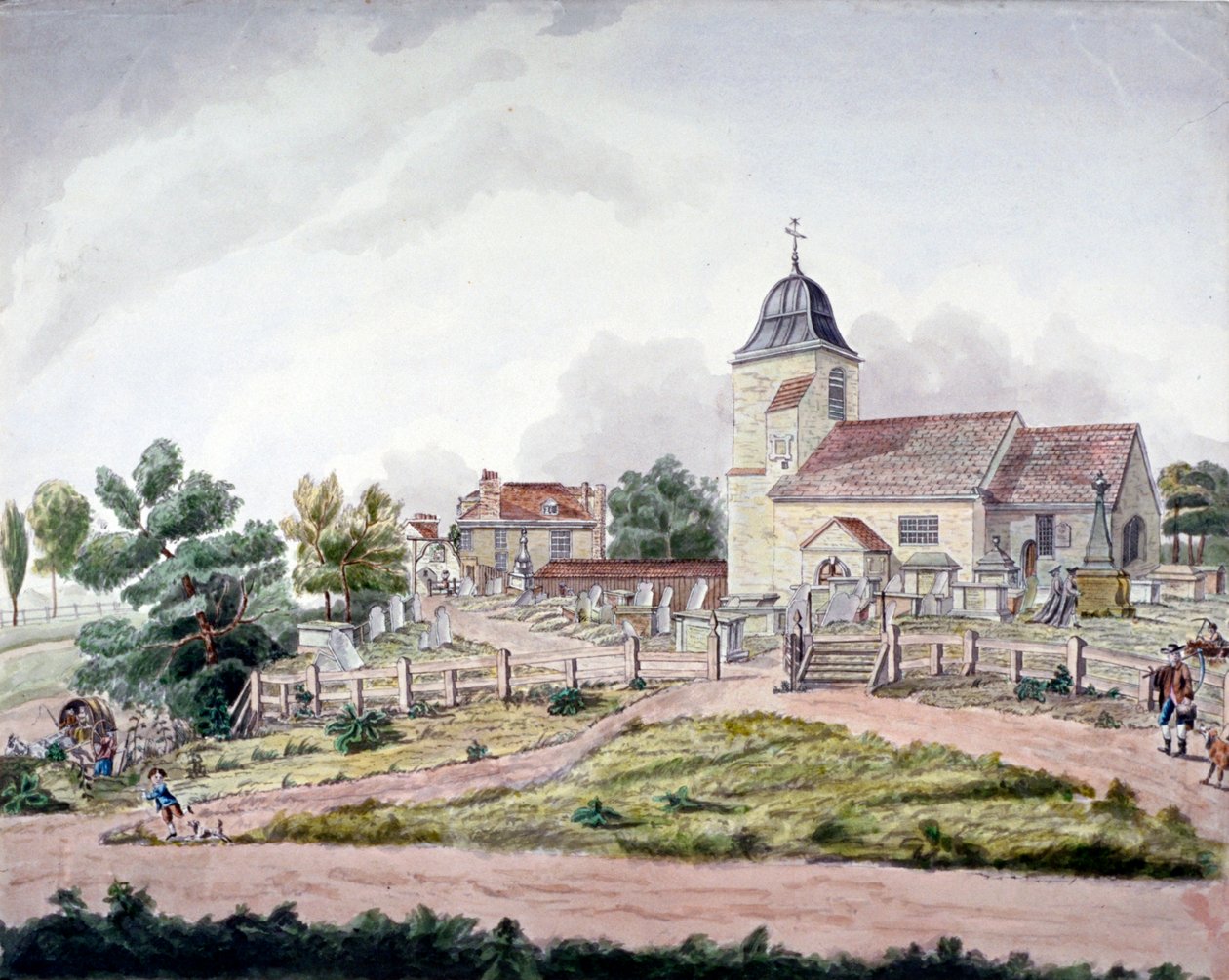 St Pancras Old Church, London, 1761 af William Pennington