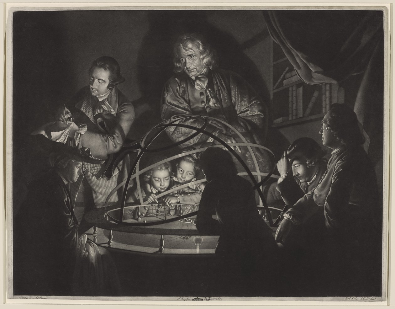 En filosof holder et foredrag i Orrery efter Joseph Wright fra Derby (1734-97) af William Pether
