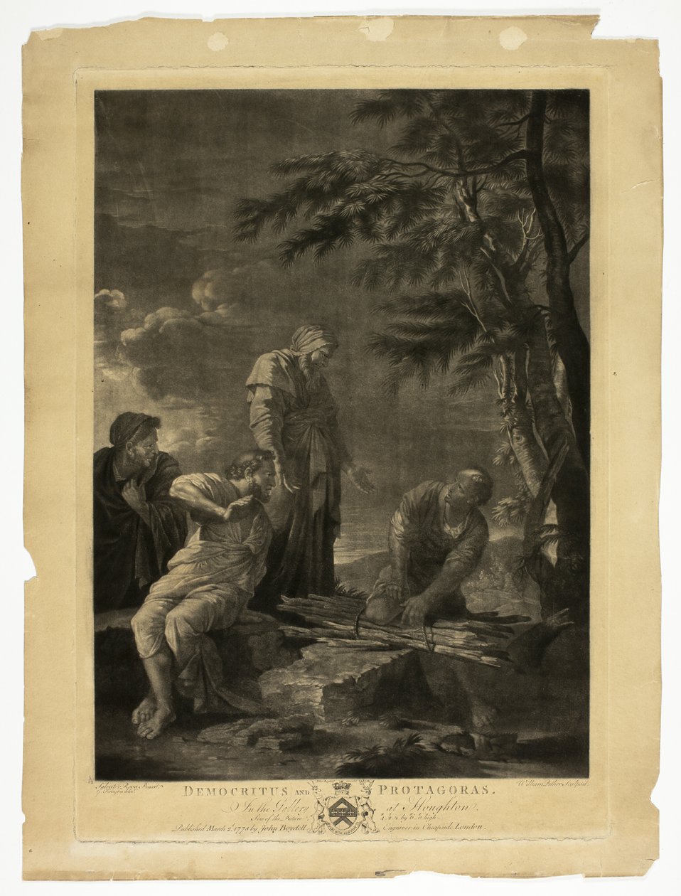 Demokrit og Protagoras af William Pether