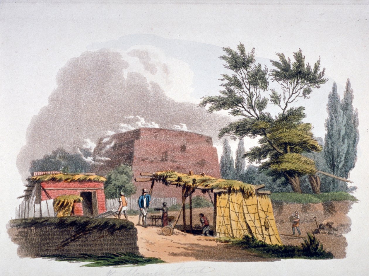 Murstensovn nær Sloane Street, Chelsea, London, 1812 af William Pickett