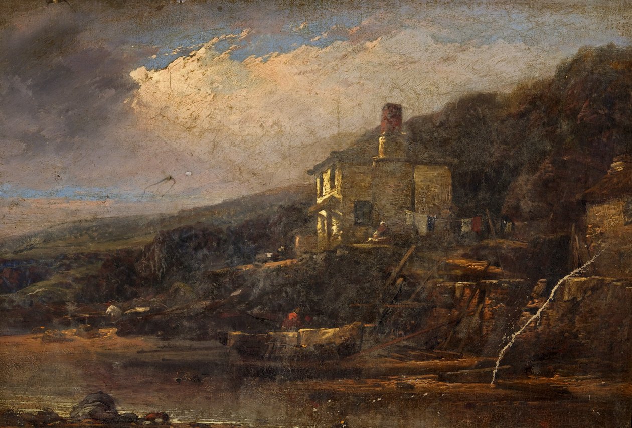 Fishing Cottage, Allsands, South Devon af William Pitt