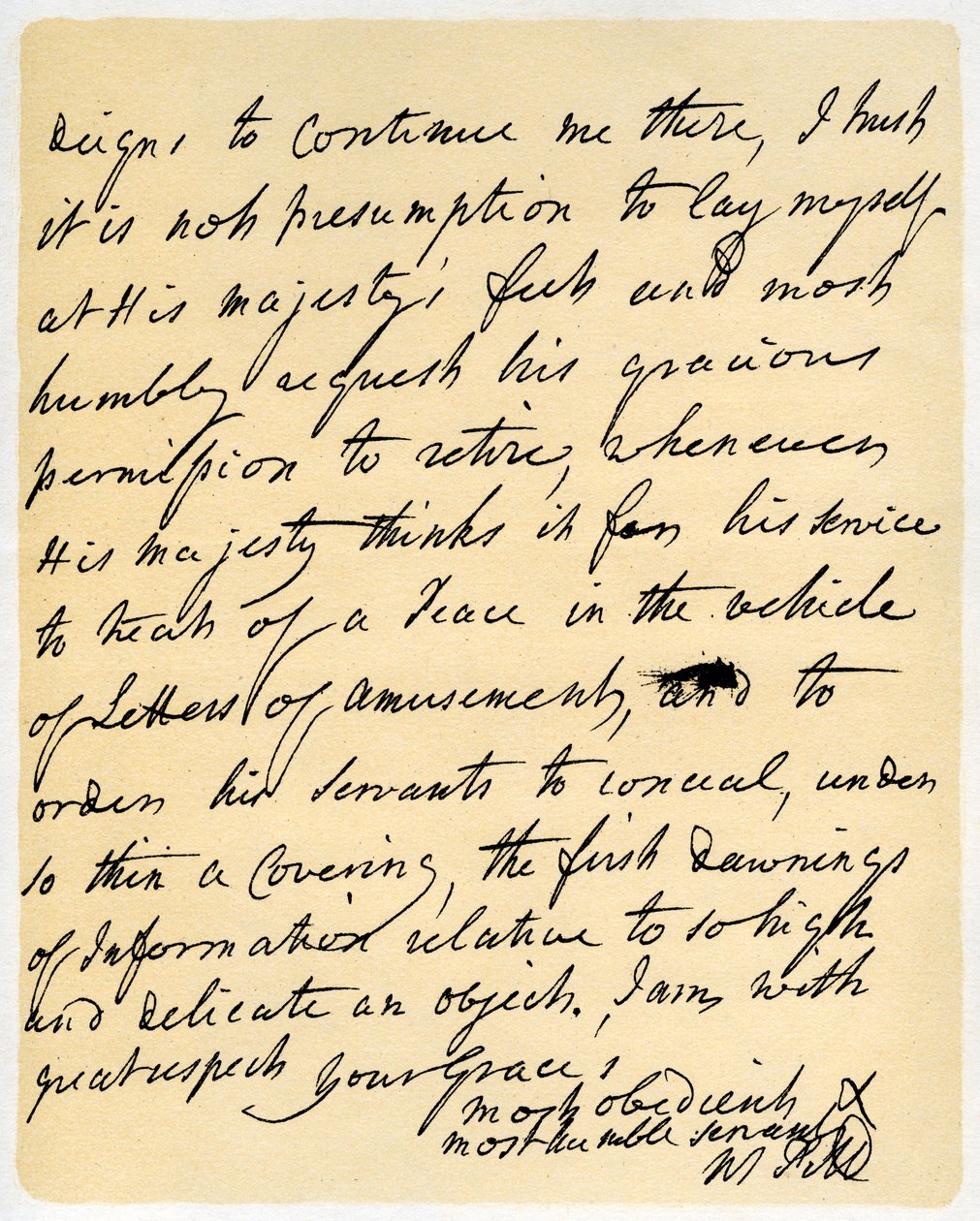 Brev fra William Pitt til hertugen af Newcastle, Hayes, 23. oktober 1759. af William Pitt