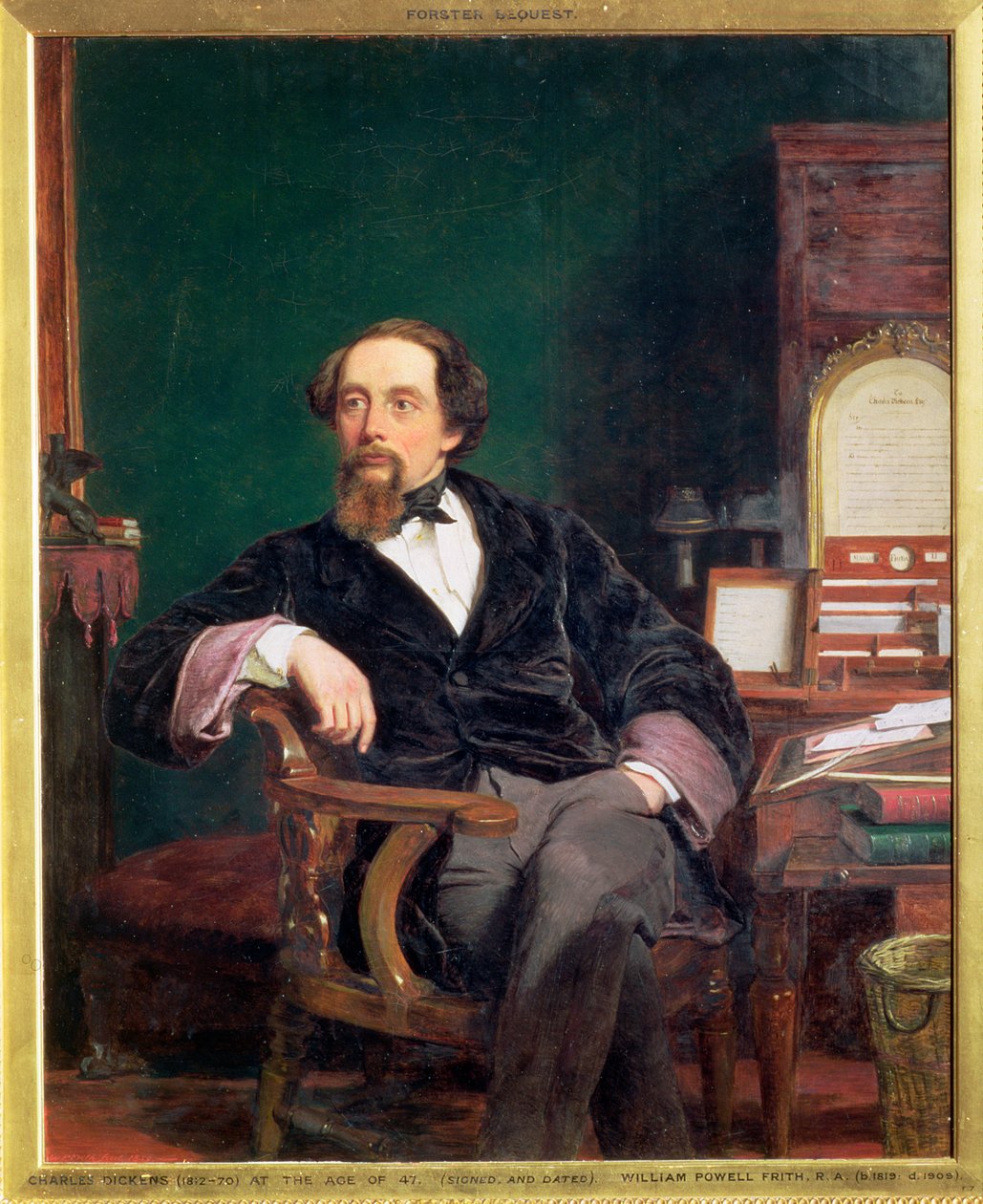 Charles Dickens, engelsk forfatter, 1800-tallet af William Powell Frith