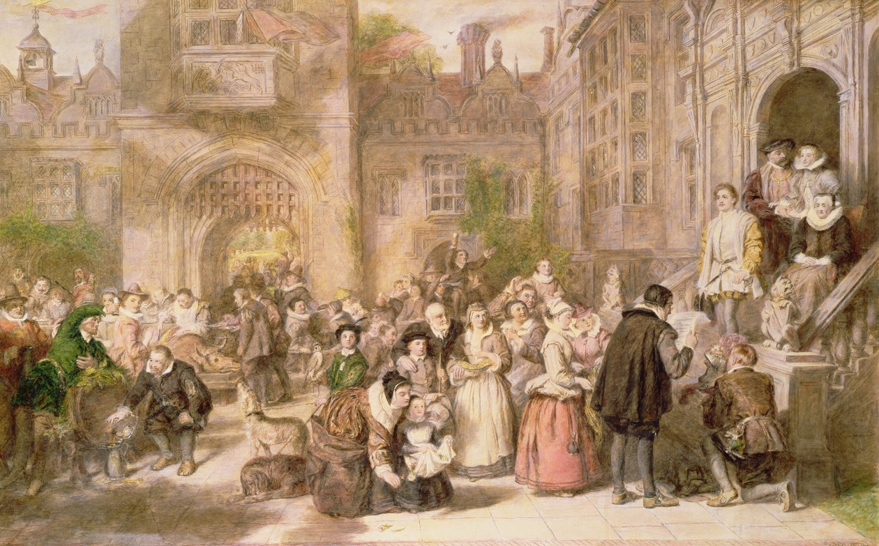 At blive voksen i den gamle Tid af William Powell Frith