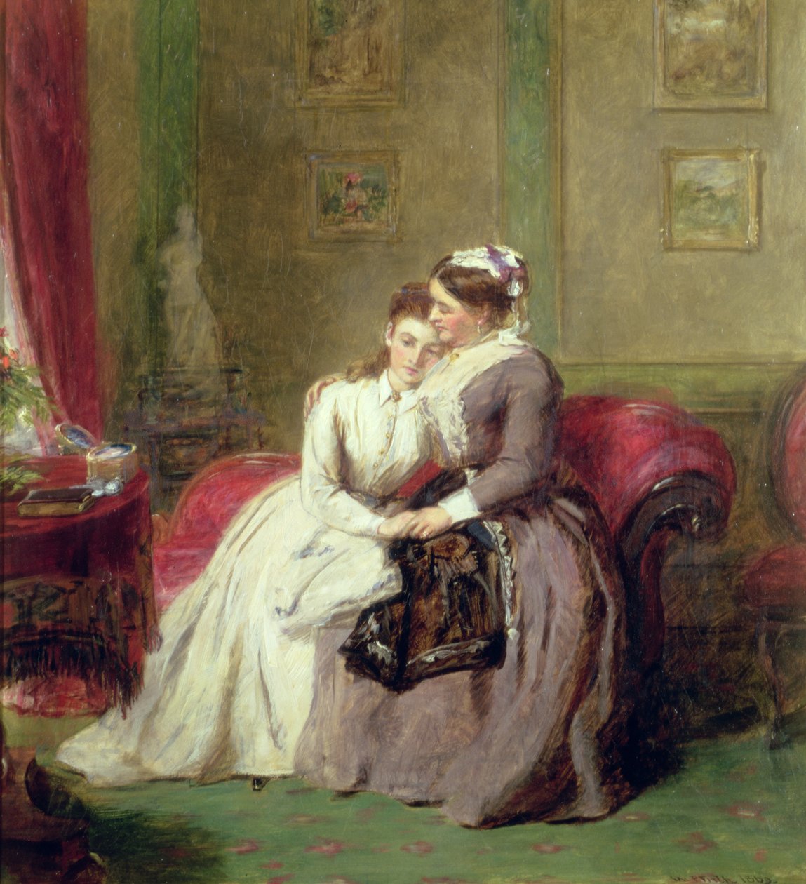 Håb og frygt, 1869 af William Powell Frith