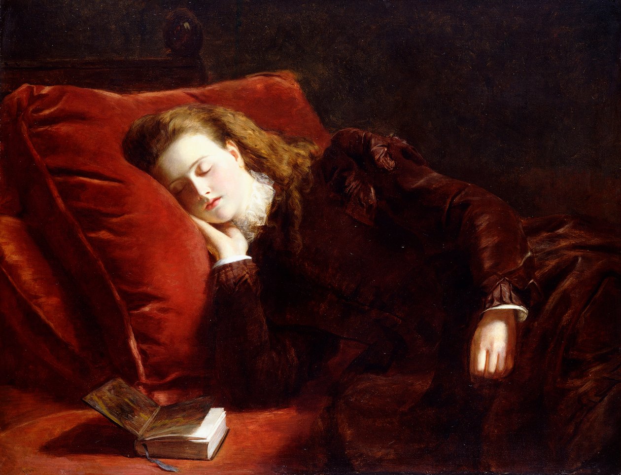 Søvn, 1873 af William Powell Frith
