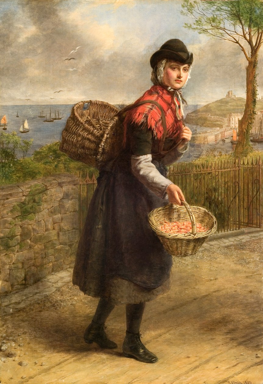 Sælger af rejer i Tenby af William Powell Frith