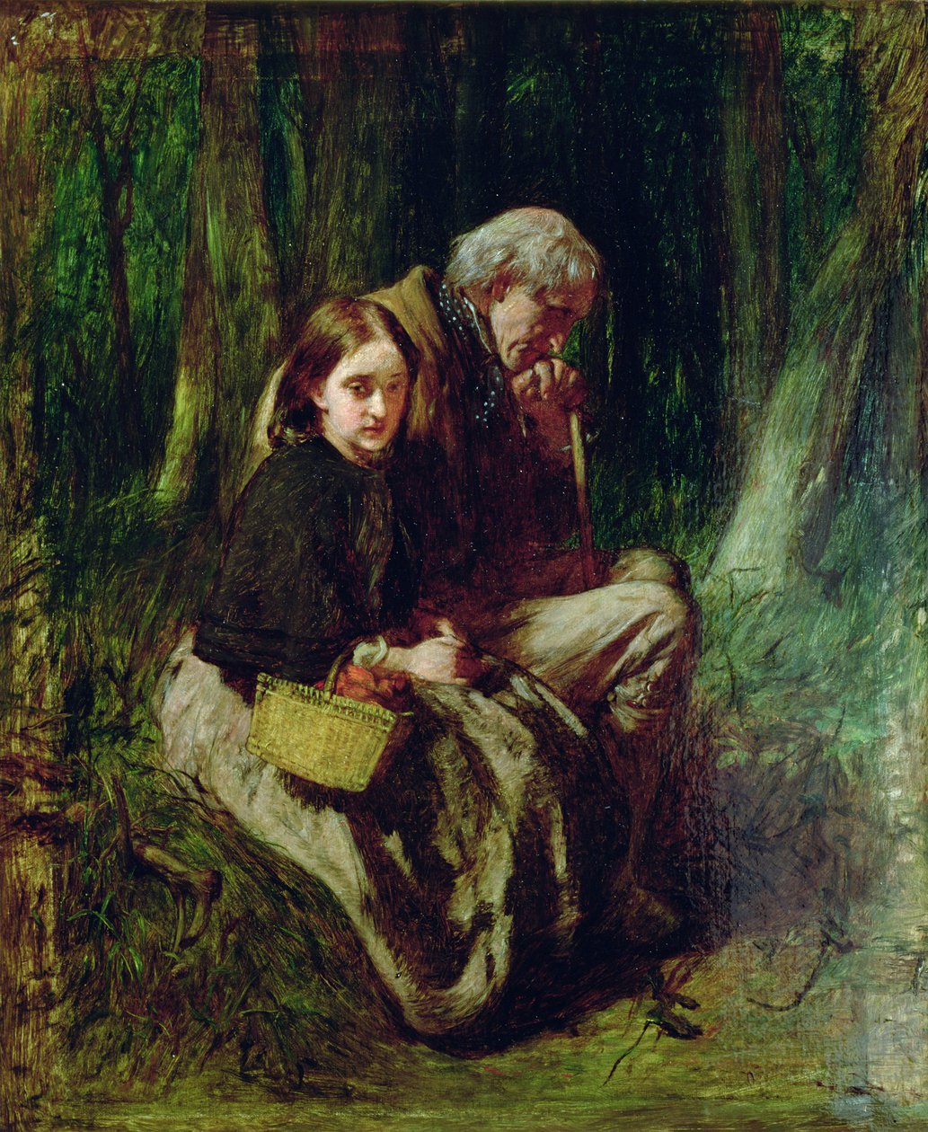 Lille Nell og hendes bedstefar i skoven af William Quiller Orchardson