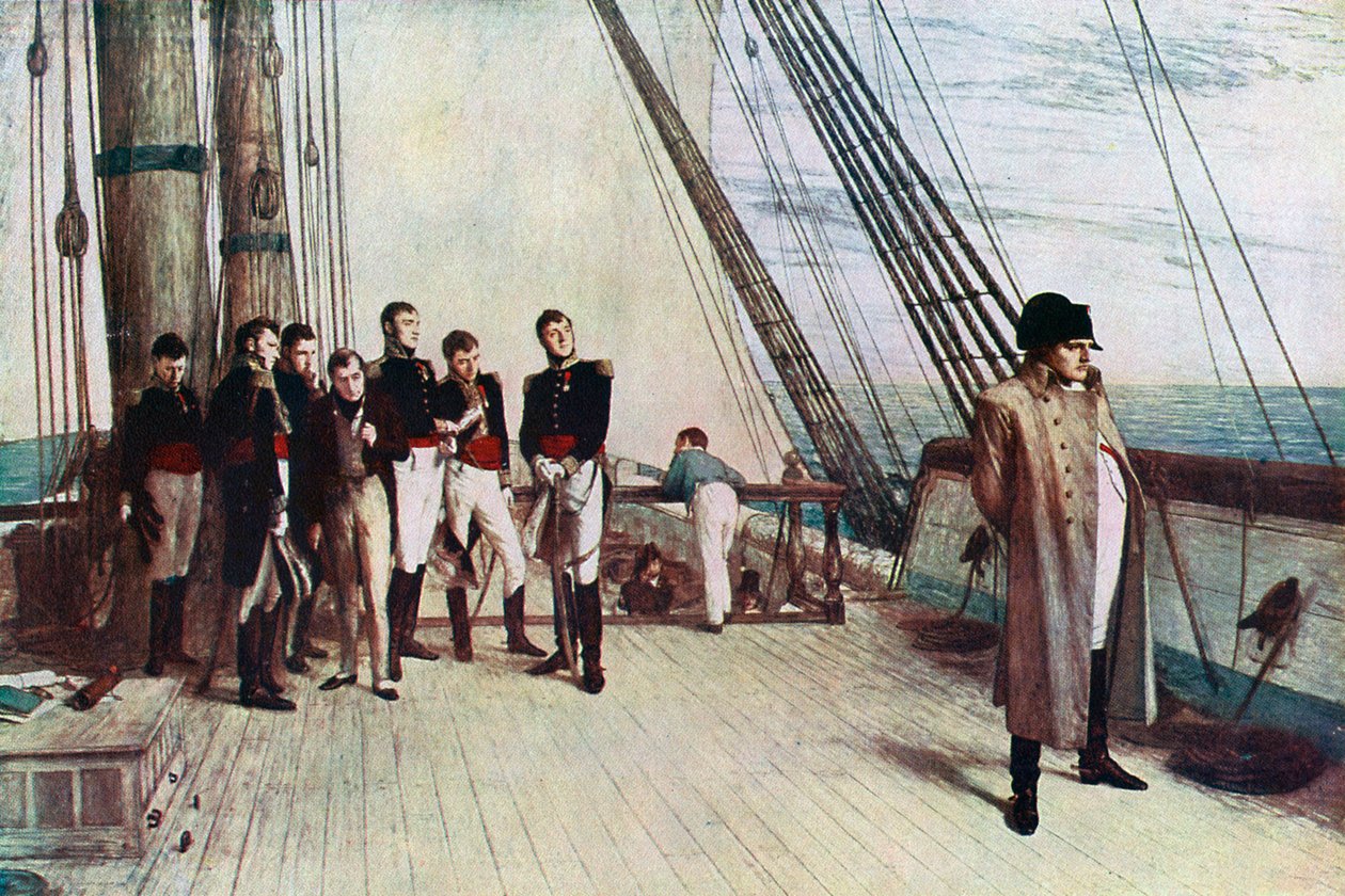 Napoleon ombord på Bellerophon, 1815, 1880. af William Quiller Orchardson