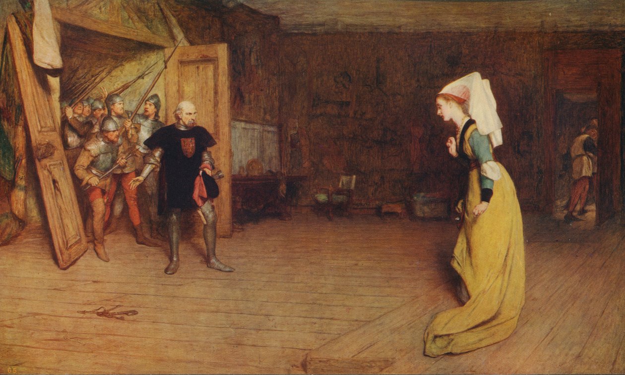 Talbot og grevinden af Auvergne, 1875, c1915. af William Quiller Orchardson