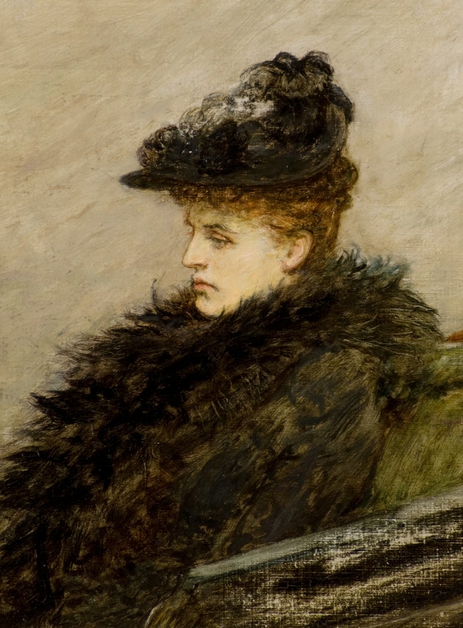 The Feather Boa, ca. 1892 (olie på lærred) af William Quiller Orchardson