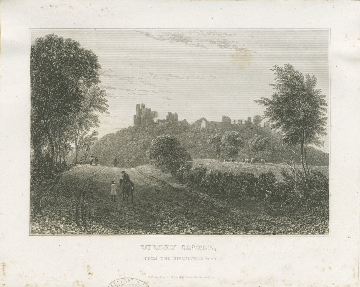 Dudley Castle: stålgravering, nd [c1831] (tryk) af William Radclyffe