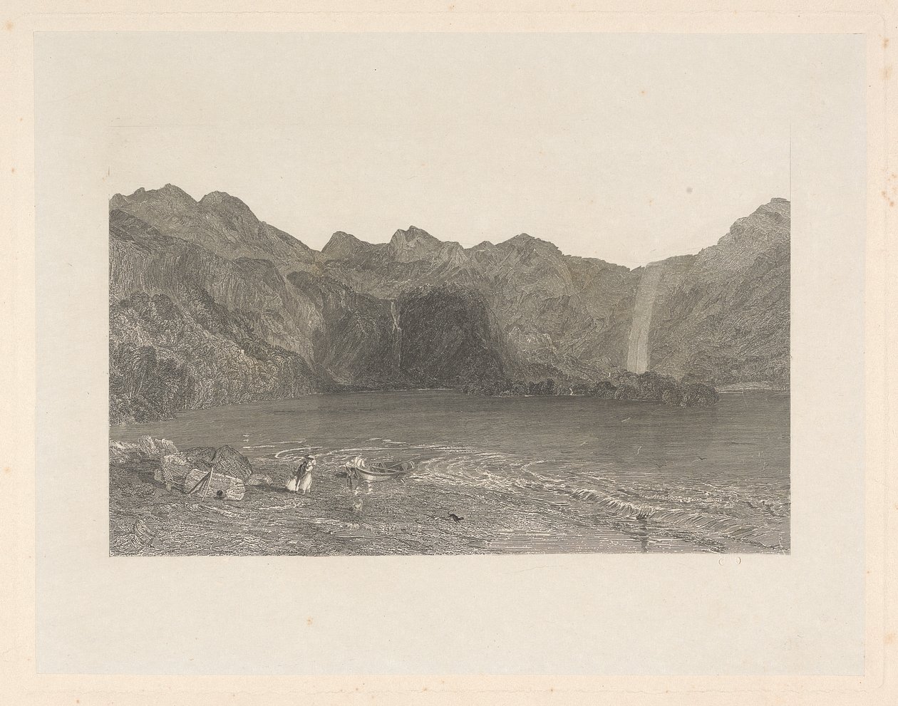 Keswick Lake, Cumberland af William Radclyffe