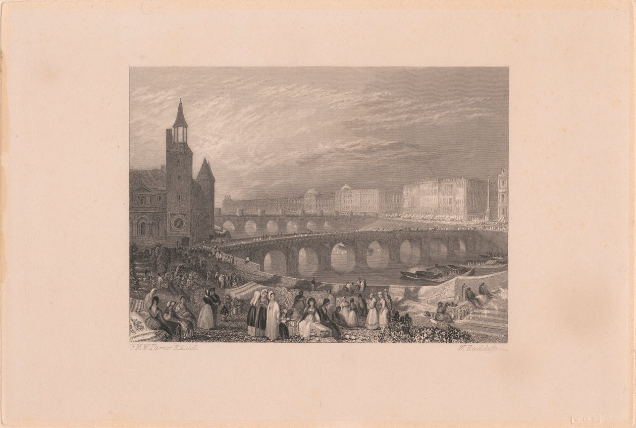 Flower Walk og Pont-au-Change af William Radclyffe