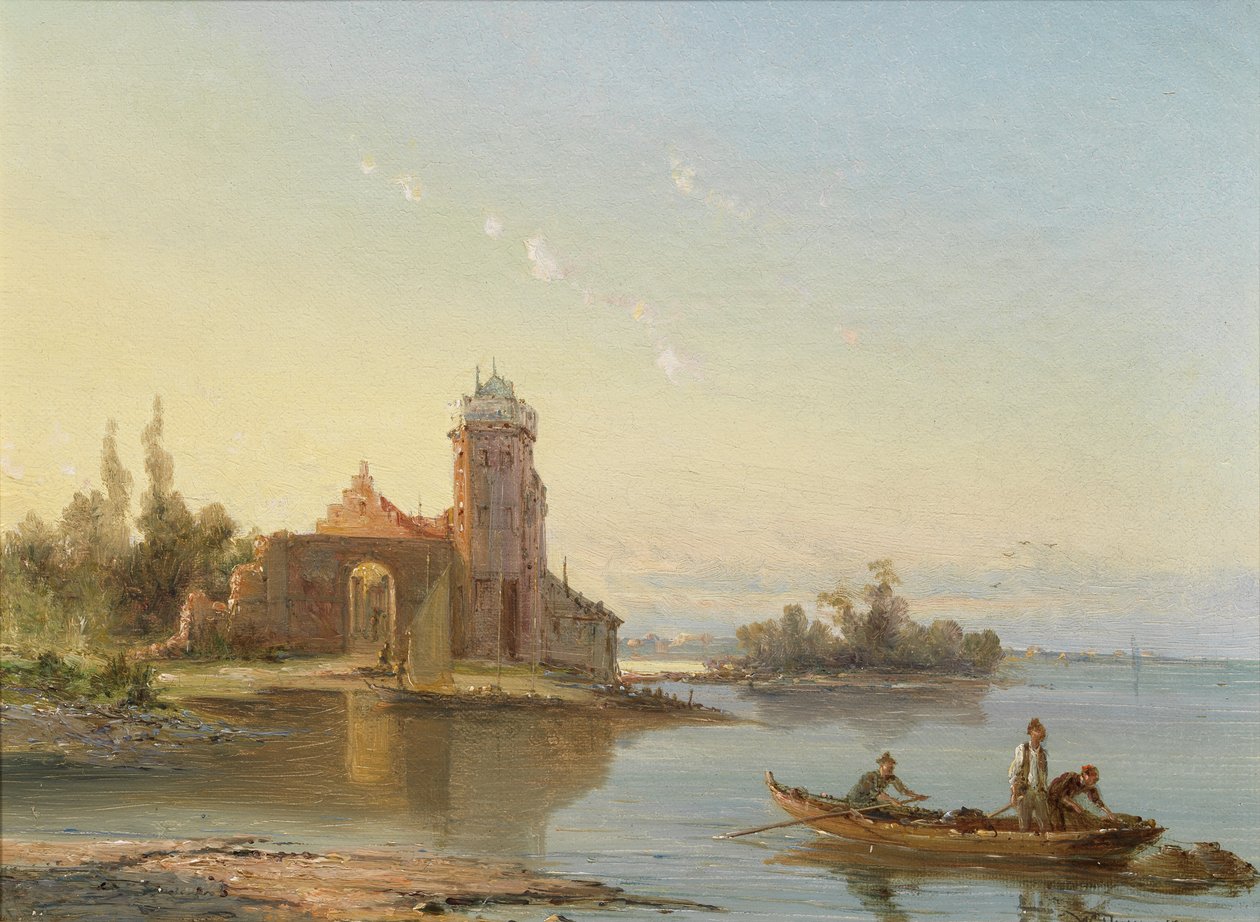 Medenbluk, Zuider Zee, Holland, 1863 af William Raymond Dommerson