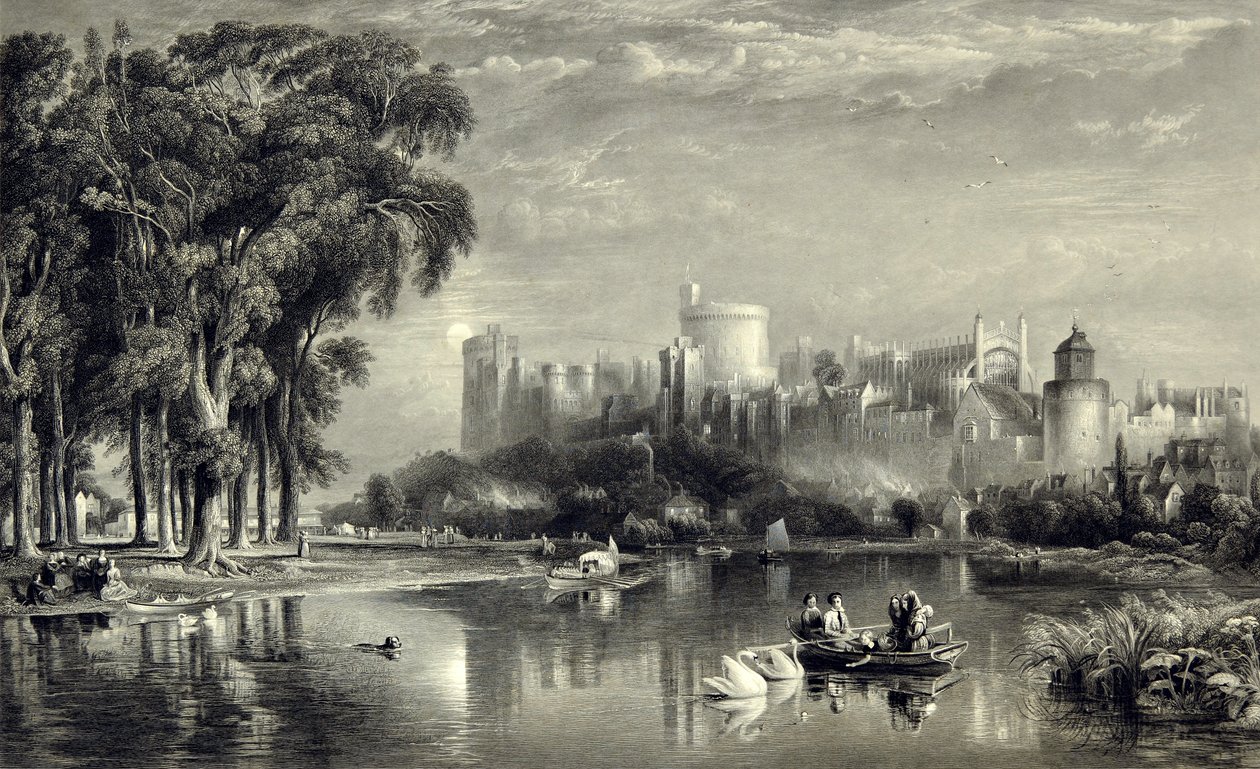 Windsor Castle fra nordvest af William Richardson