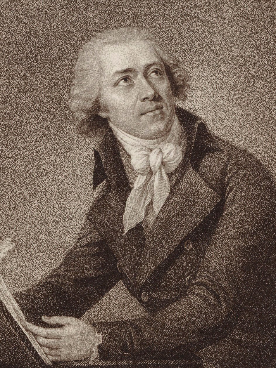 Portræt af komponisten Leopold Kozeluch 1747-1818, 1797. af William Ridley