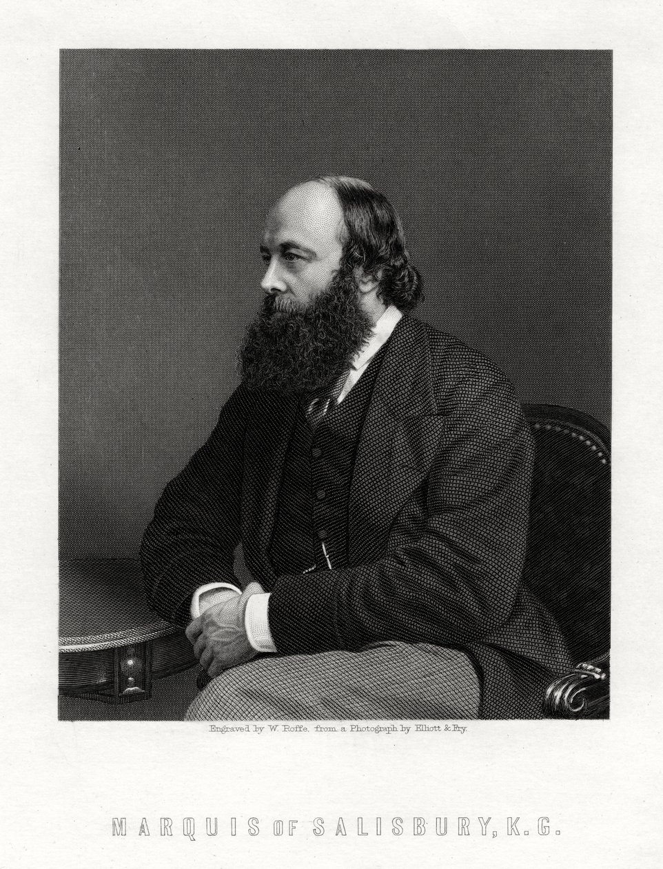 Robert Arthur Talbot Gascoyne-Cecil, 3. markis af Salisbury, britisk statsmand, 1800-tallet af William Roffe