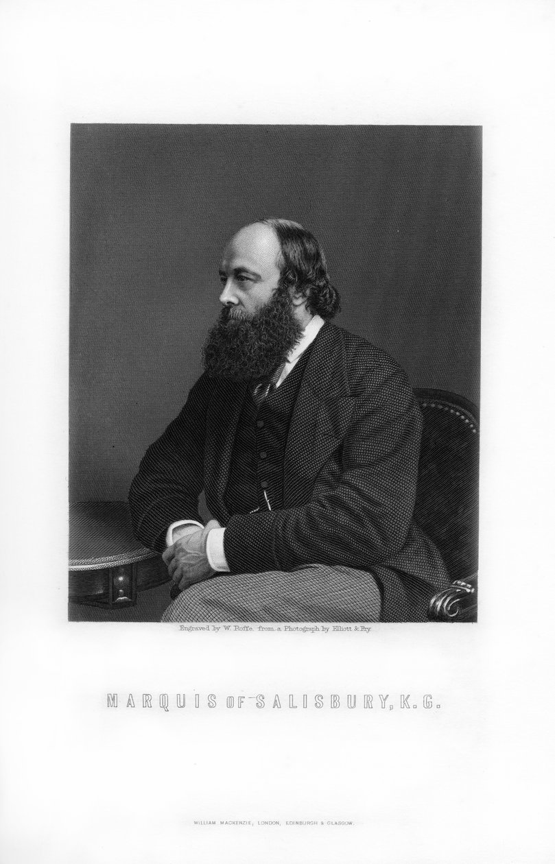 Robert Gascoyne-Cecil, 3. markis af Salisbury, britisk statsmand og premierminister, 1893. af William Roffe
