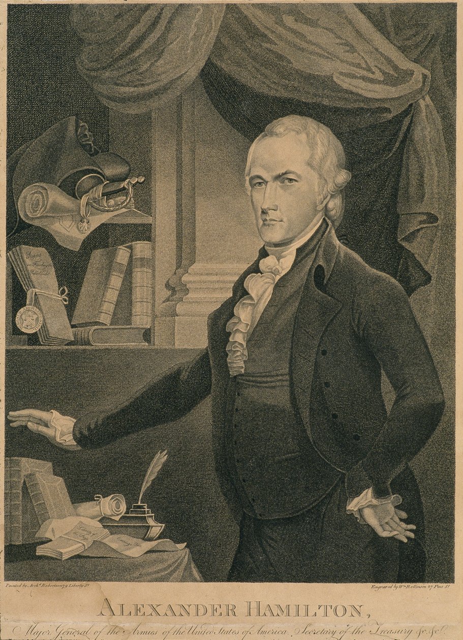 ALEXANDER HAMILTON, generalmajor for hærene i USA. Finansministeren &c &c af William Rollinson