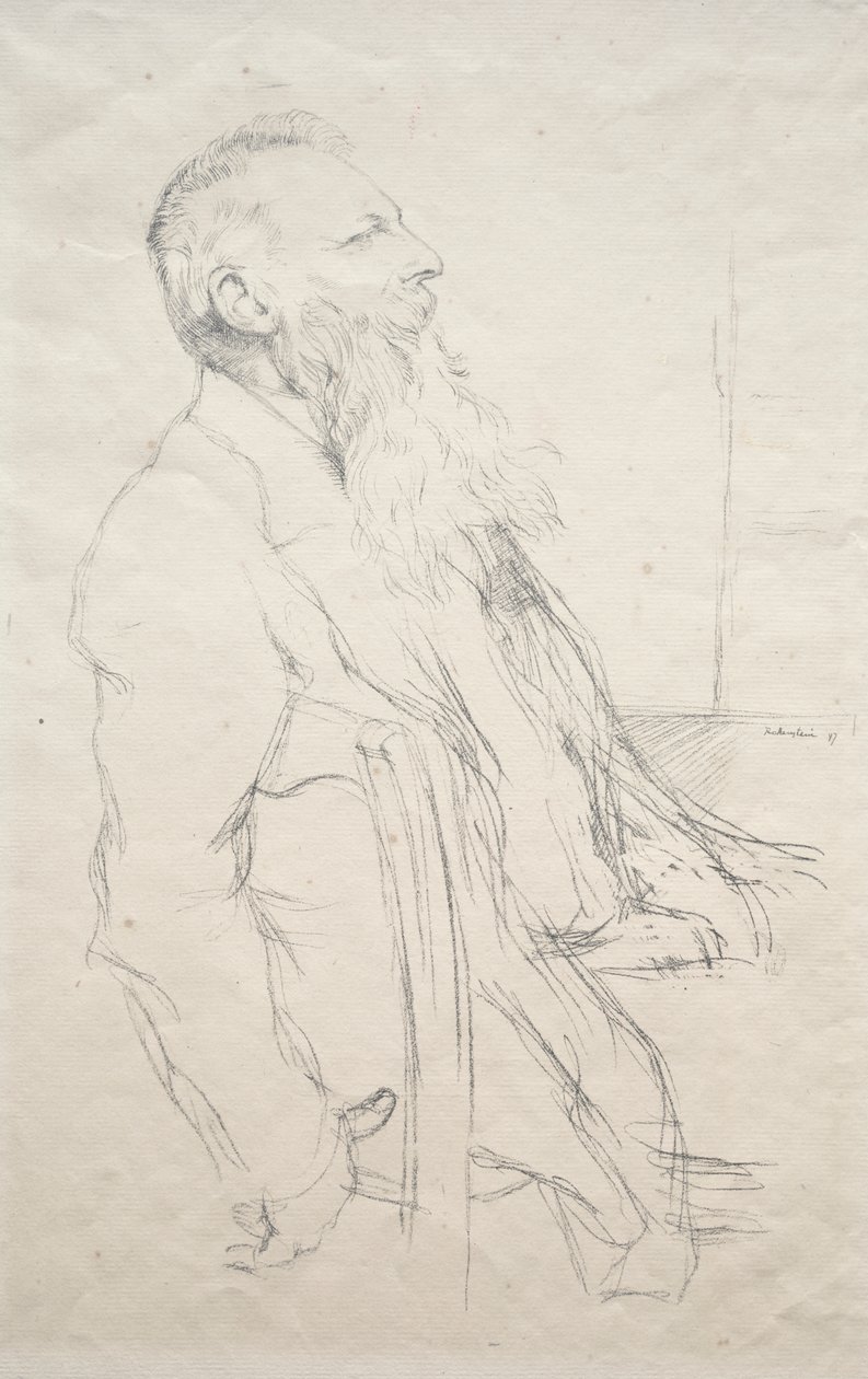 Auguste Rodin af William Rothenstein