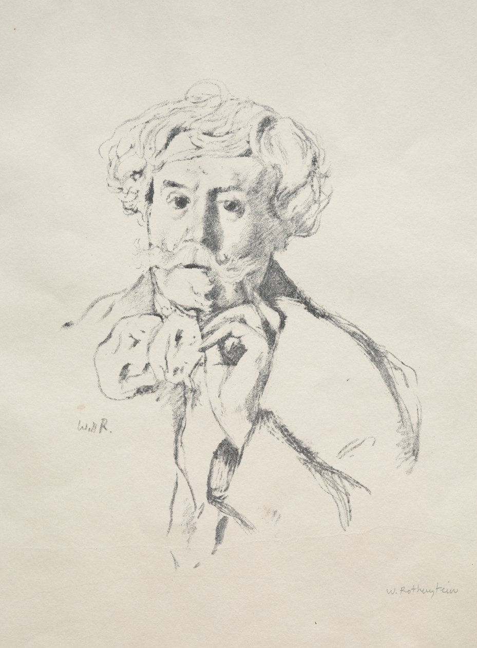 Edmond de Goncourt af William Rothenstein