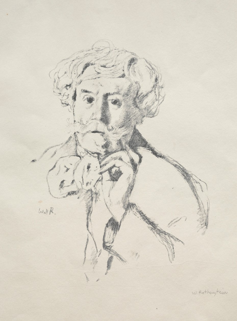 Edmund de Goncourt, 1897. af William Rothenstein