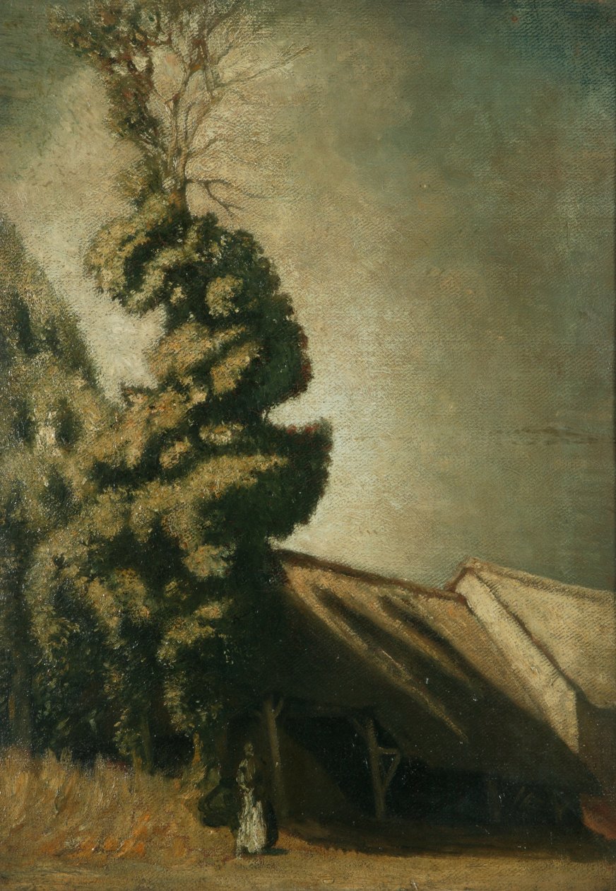 Le Grand If Vert, ca. 1900 (olie på lærred) af William Rothenstein