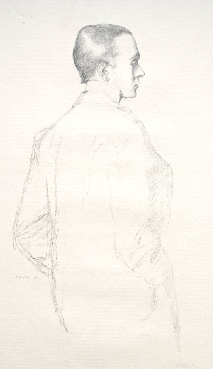 Max Beerbohm, 1898. af William Rothenstein