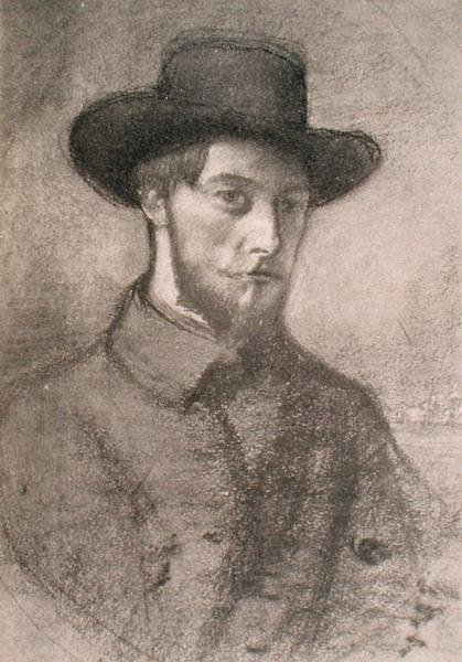 Portræt af Augustus John (1879-1961) (litho) af William Rothenstein
