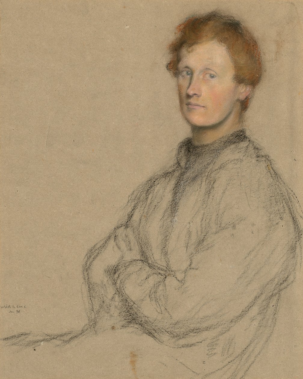 Portræt af Charles Haselwood Shannon (1863-1937) af William Rothenstein
