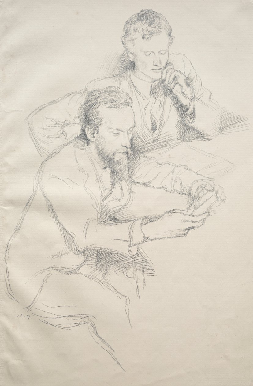 Ricketts og Shannon af William Rothenstein