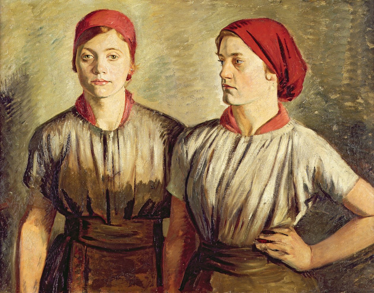 Sheffield Buffer Girls af William Rothenstein