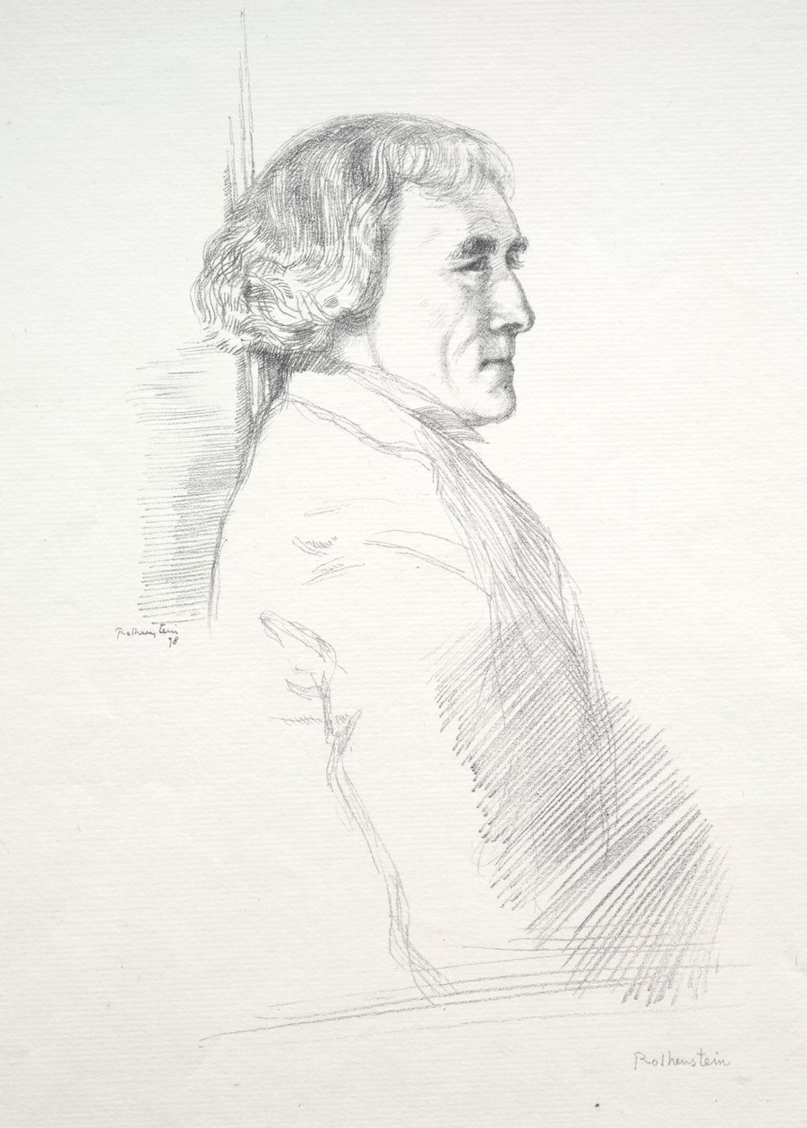 Sir Henry Irving, 1898. af William Rothenstein
