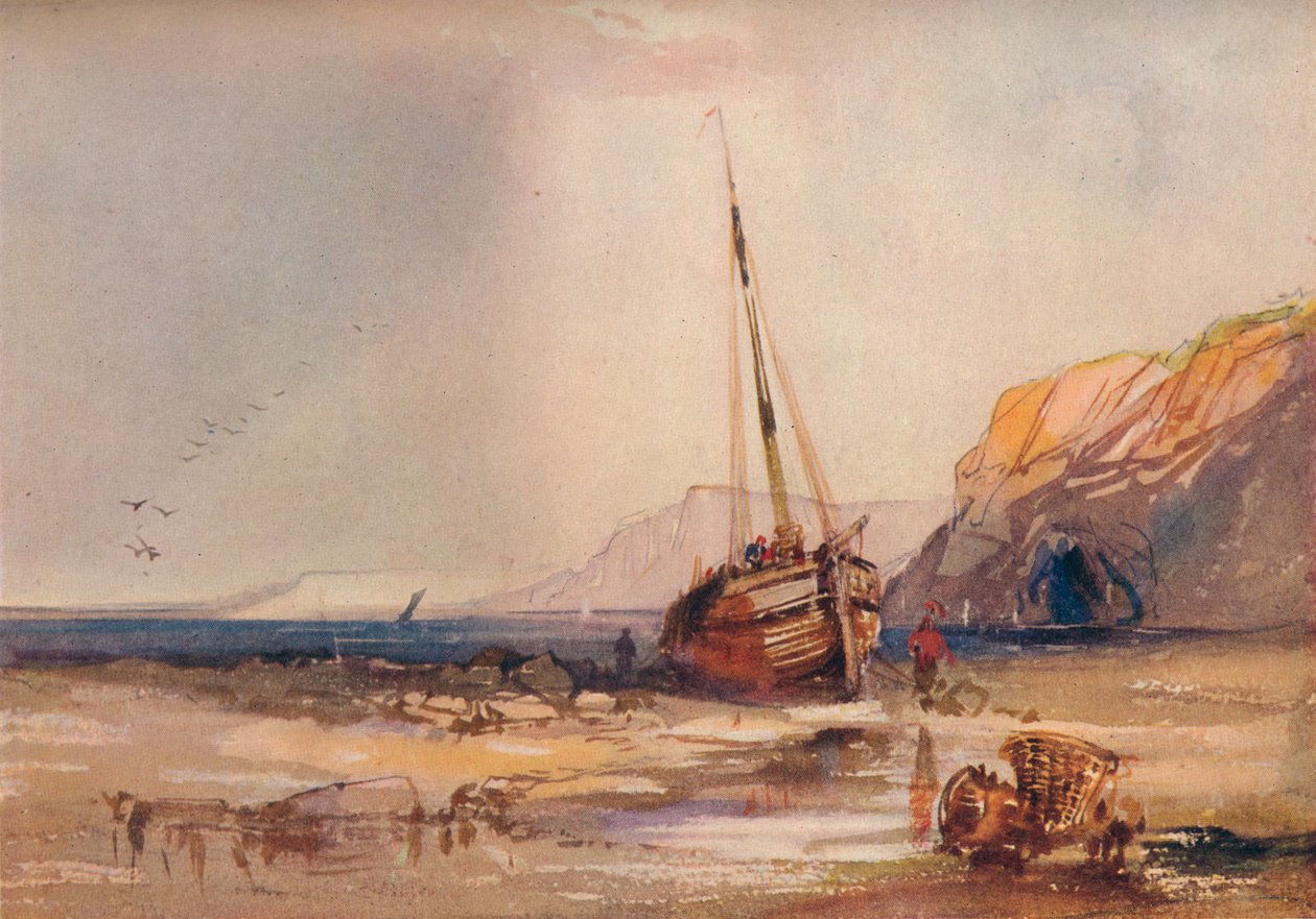 Strandscene, c1840 af William Roxby Beverley