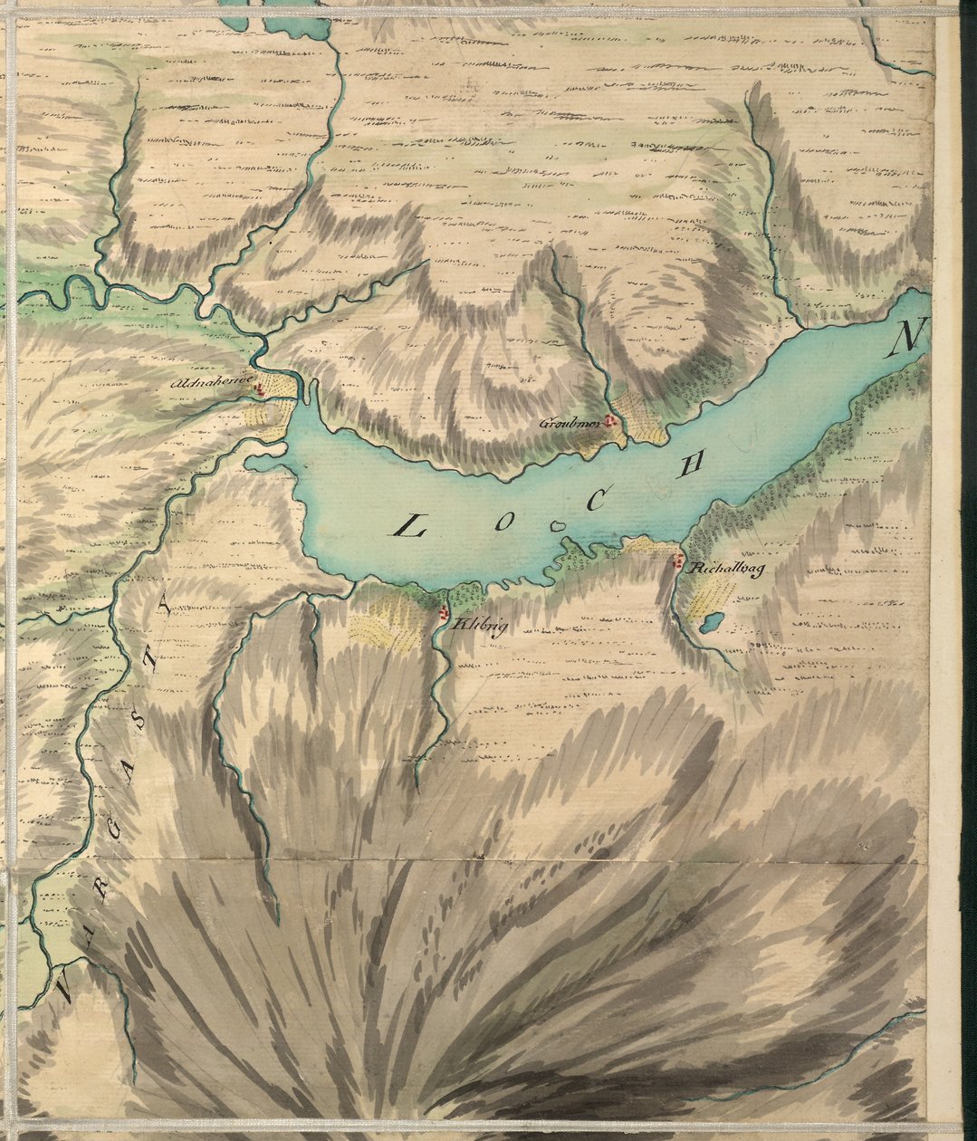 Altnaharra, Roy Military Survey of Scotland af William Roy