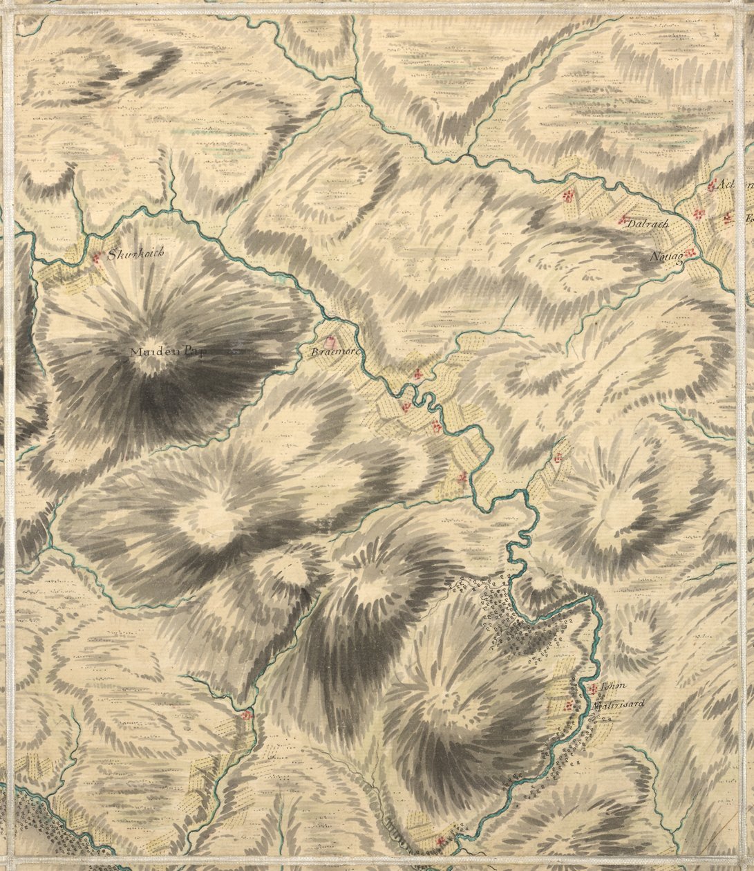 Dalnawhinny, Roy Military Survey of Scotland af William Roy