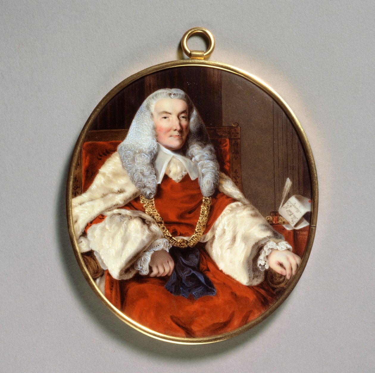 Portræt af Sir William Murray, 1. jarl af Mansfield, 1700-tallet af William Russell Birch
