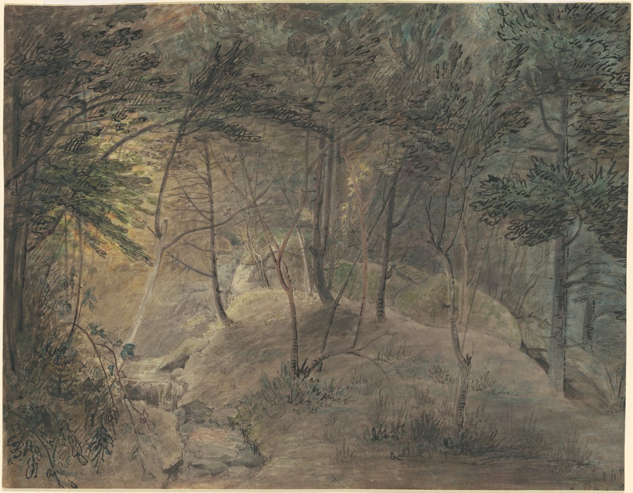 Udsigt fra Springhouse ved Echo af William Russell Birch