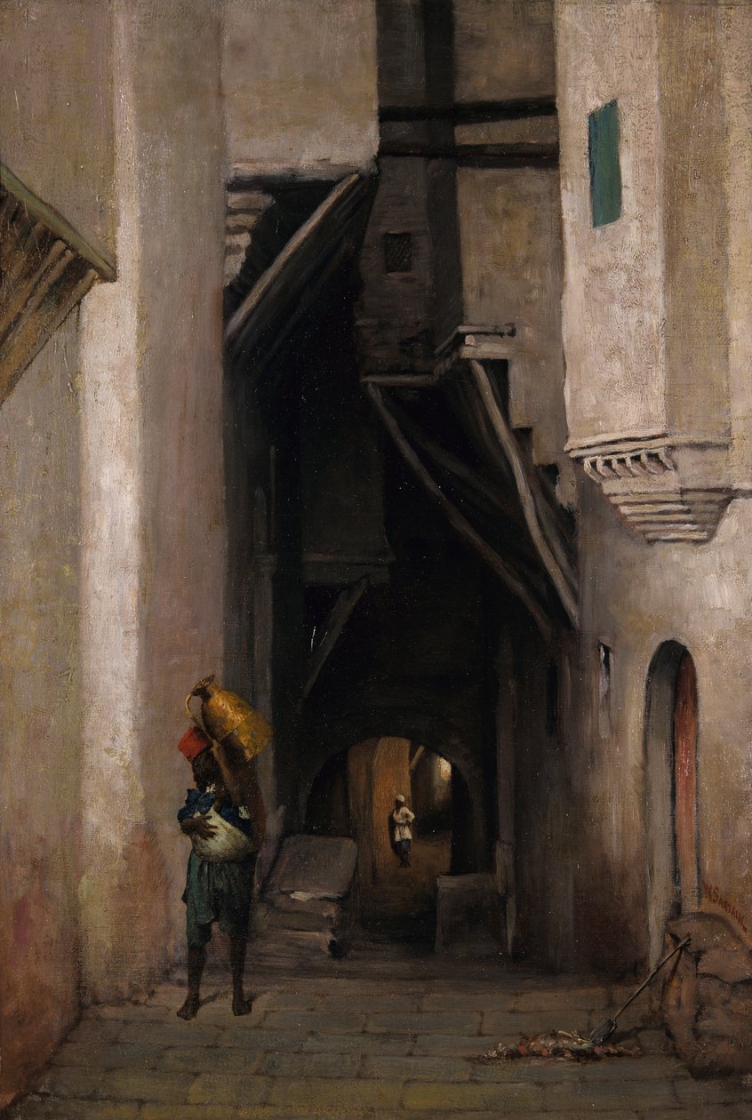 Algerisk vandskib, efter 1874. af William Sartain