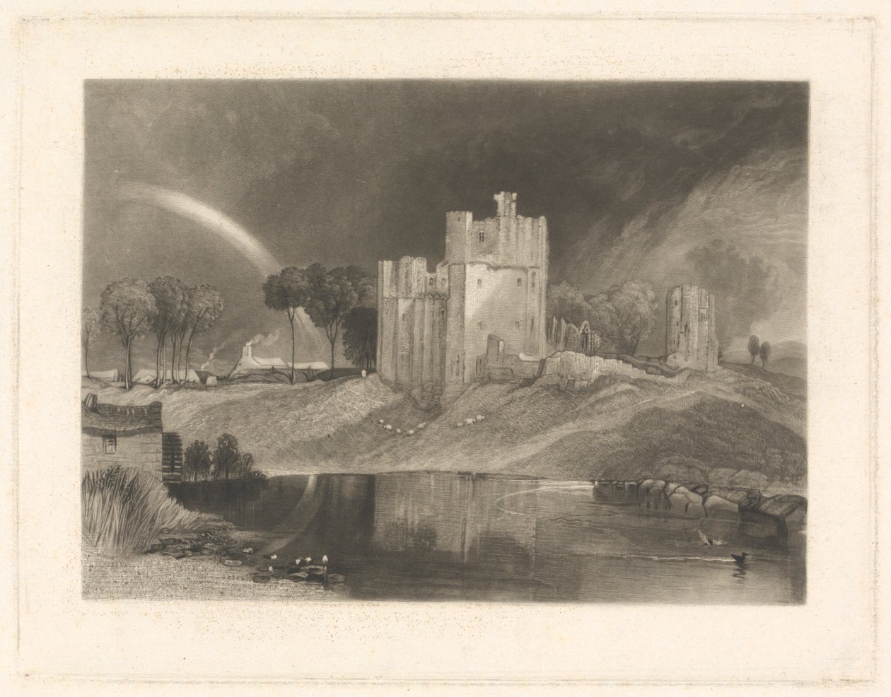 Brougham Castle, nær krydset mellem floderne Eamont og Lowther af William Say